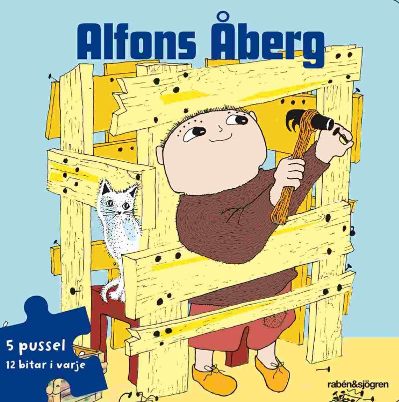 Alfons Åberg Pusselbok : 5 pussel med 12 bitar i v
